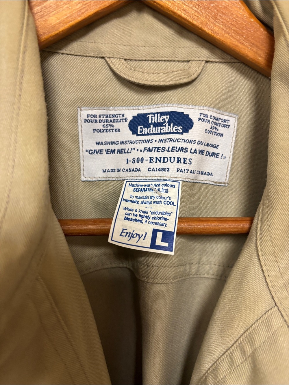 Tilley Utility Jacket in Light khaki - Picture 3 of 6